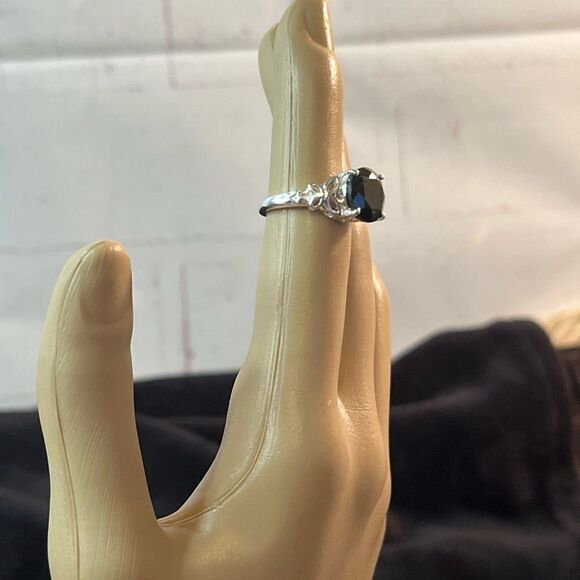 Black Tourmaline Ring 5 & Black Spinel Bracelet Bundle Set - Picture 10 of 16